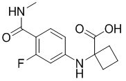 1-((3-氟-4-(甲基氨基甲?；?苯基)氨基)環(huán)丁烷羧酸